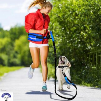 Bolsa reflectante portátil con gran capacidad para suministros con correa elástica para perros