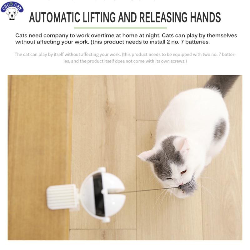 Pelota juguete para gato automático, levantamiento eléctrico, interactivo, rompecabezas, pelota de Gato inteligente, suministros de juguetes para gatos y gatitos